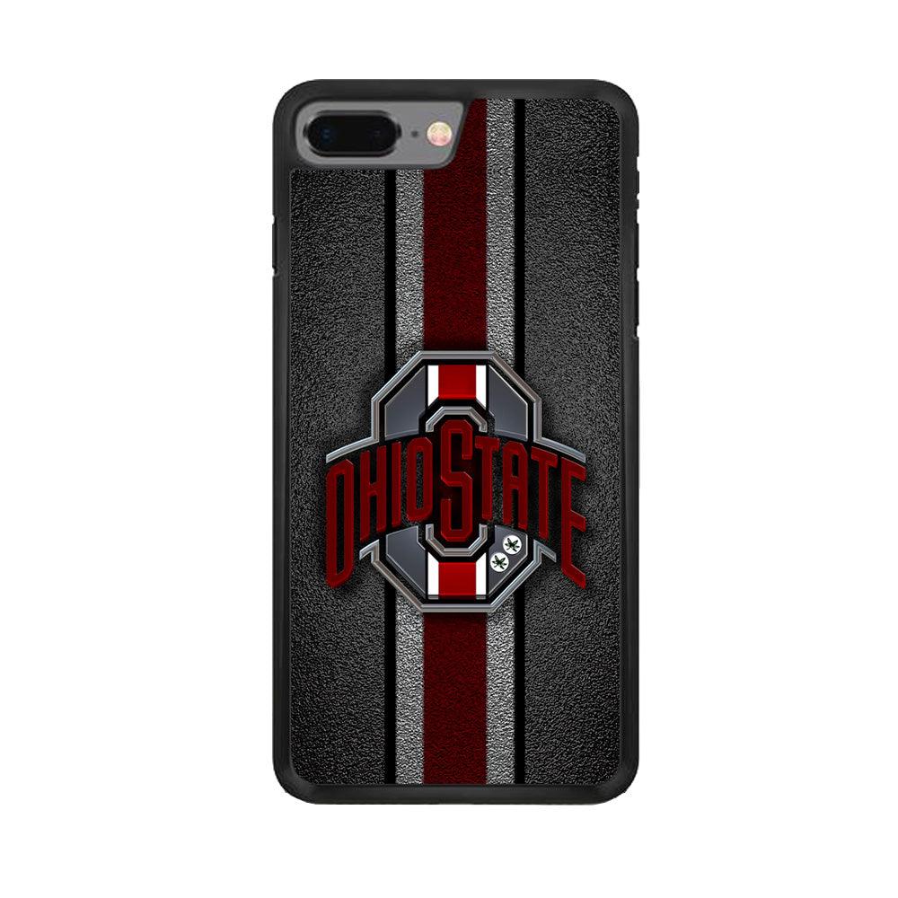 Ohio State Football iPhone 7 Plus Case-Rubber / Black (2D Case)-Xtracase