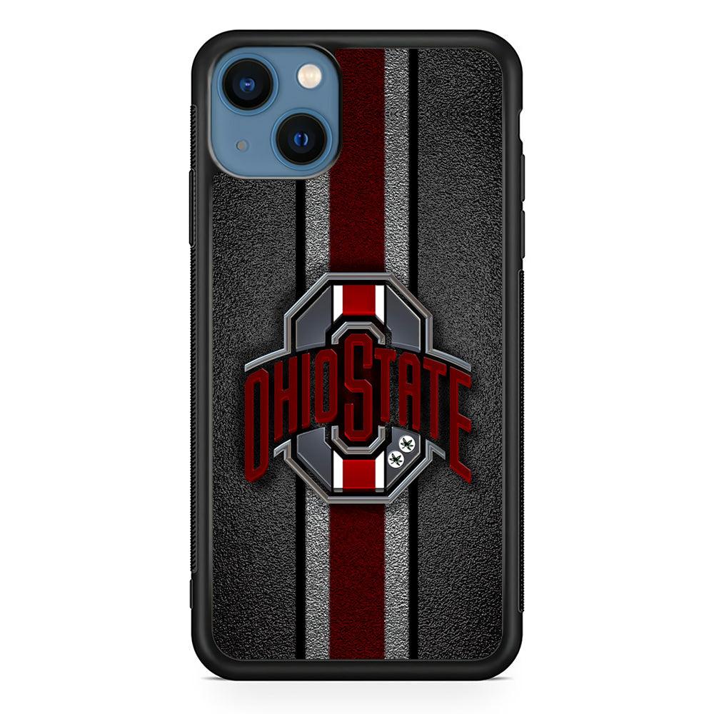 Ohio State Football iPhone 13 Pro Case-Rubber / Black (2D Case)-Xtracase