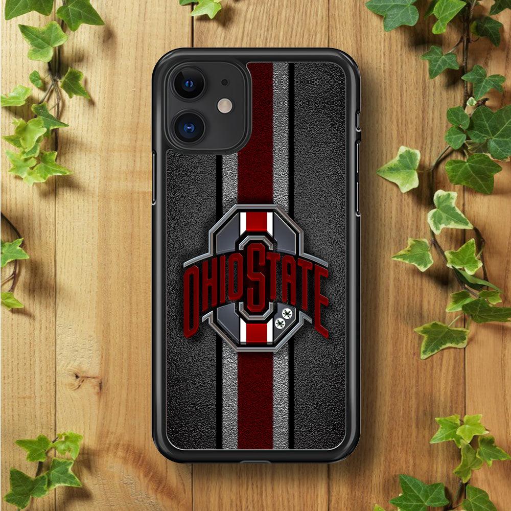 Ohio State Football iPhone 11 Case-Rubber / Black (2D Case)-Xtracase