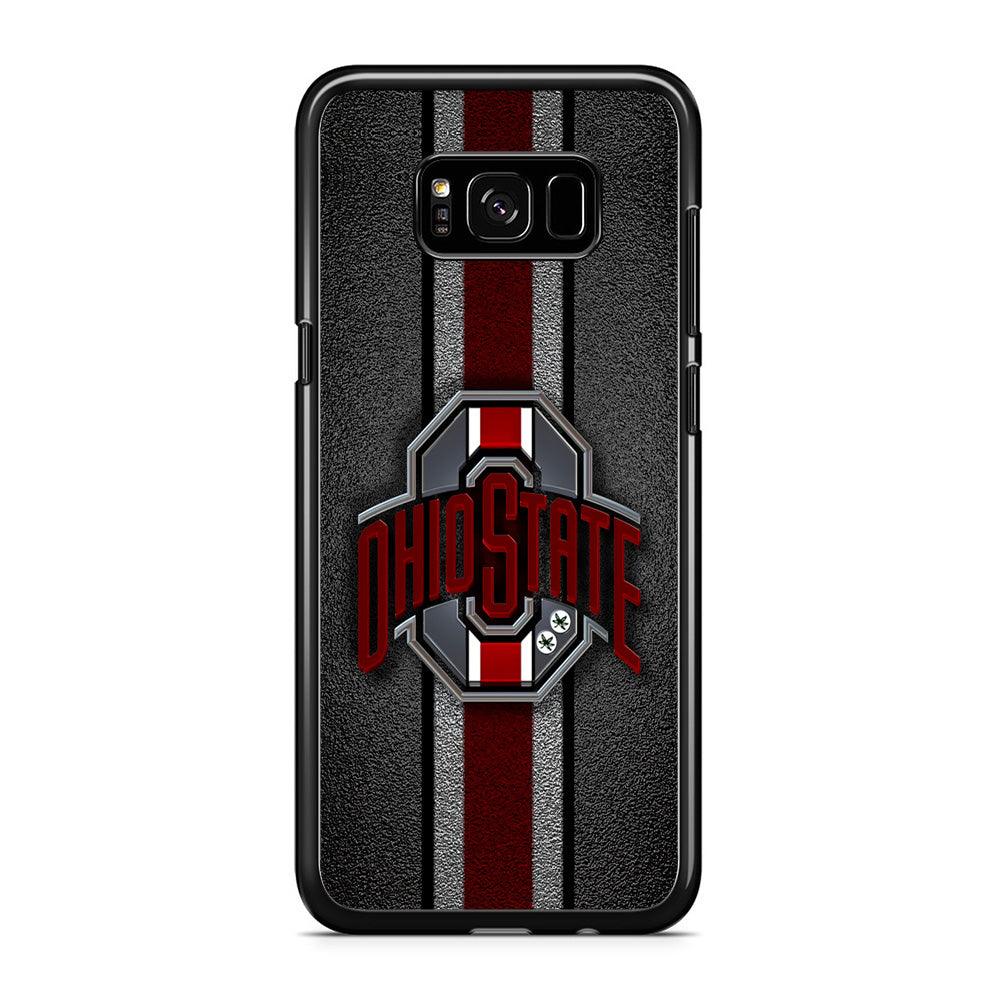 Ohio State Football Samsung Galaxy S8 Case-Rubber / Black (2D Case)-Xtracase