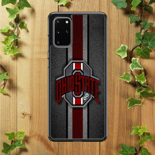 Ohio State Football Samsung Galaxy S20 Plus Case-Rubber / Black (2D Case)-Xtracase