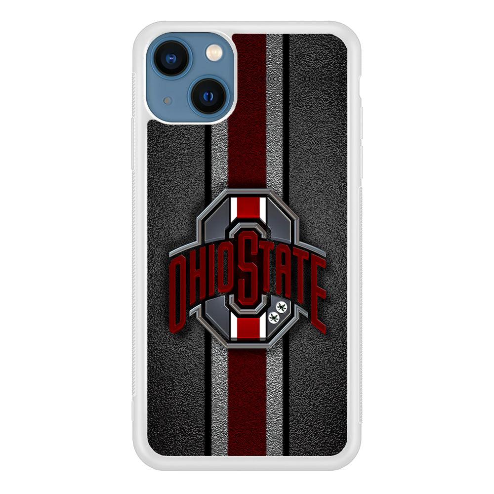 Ohio State Football iPhone 13 Pro Case-Rubber / White (2D Case)-Xtracase