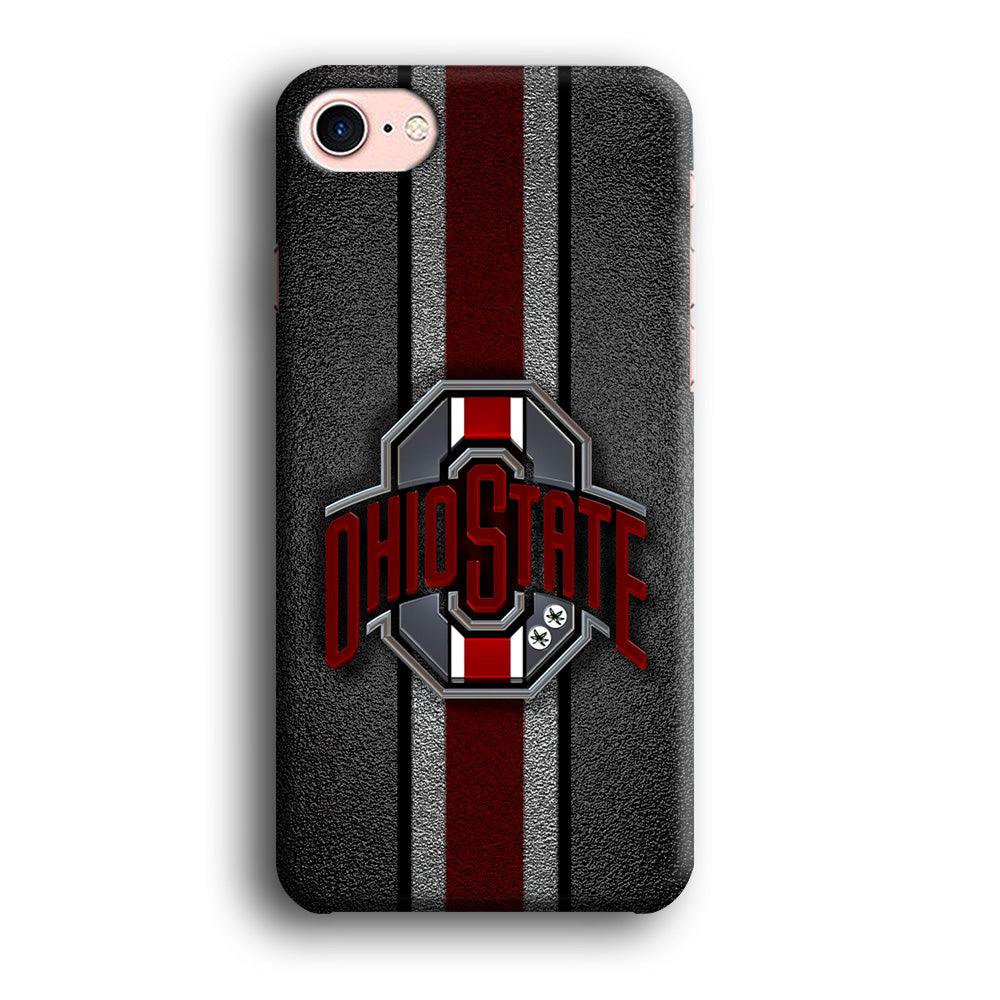 Ohio State Football iPhone 8 Case-Plastic / Full Wrap (3D Case)-Xtracase