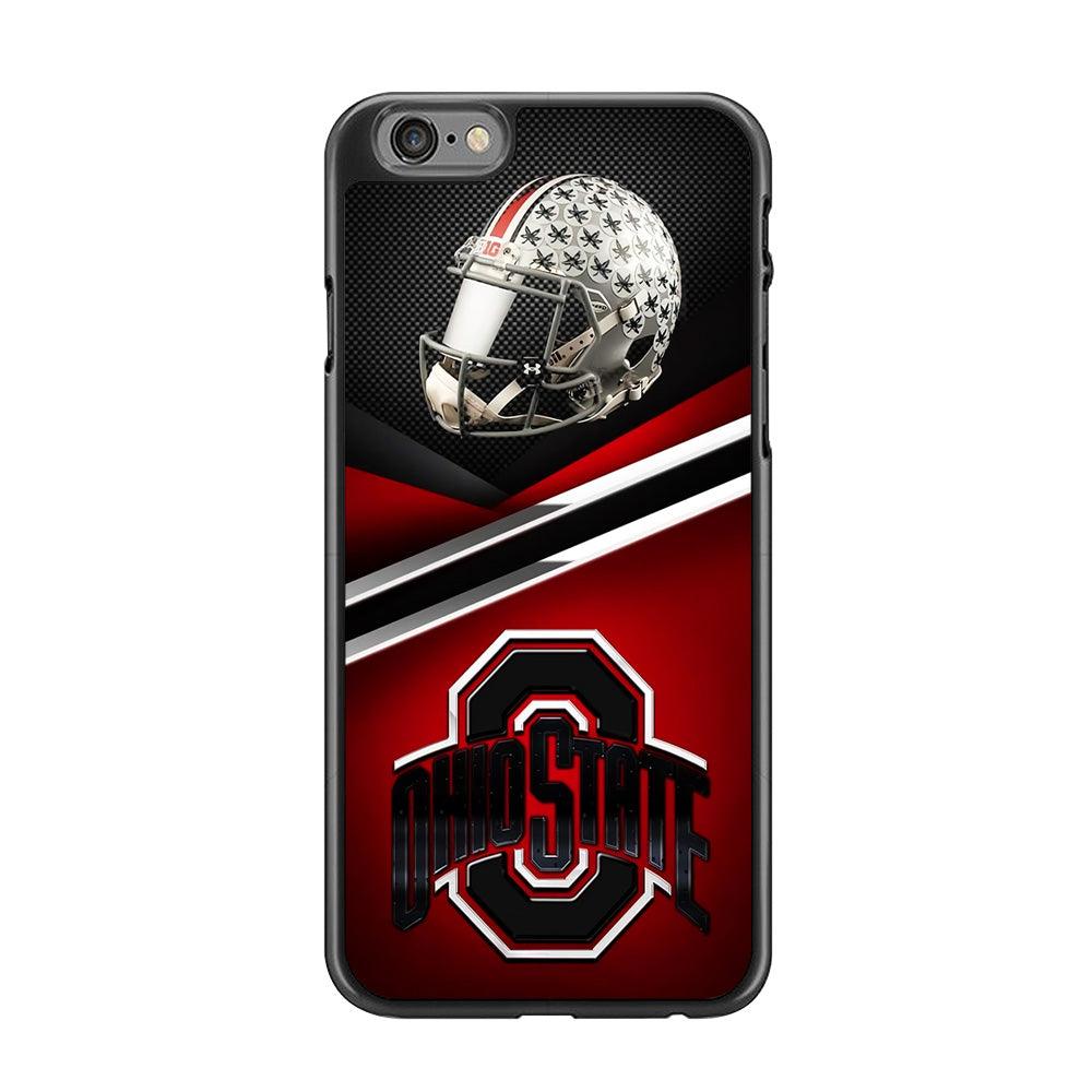 Ohio State Helmet iPhone 6 | 6s Case-Rubber / Black (2D Case)-Xtracase