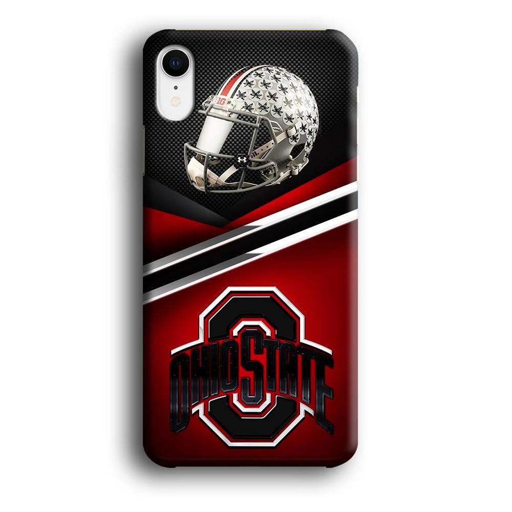 Ohio State Helmet iPhone XR Case-Plastic / Full Wrap (3D Case)-Xtracase
