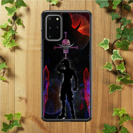 One Piece - Ace and Whitebeard Samsung Galaxy S20 Plus Case-Rubber / Black (2D Case)-Xtracase
