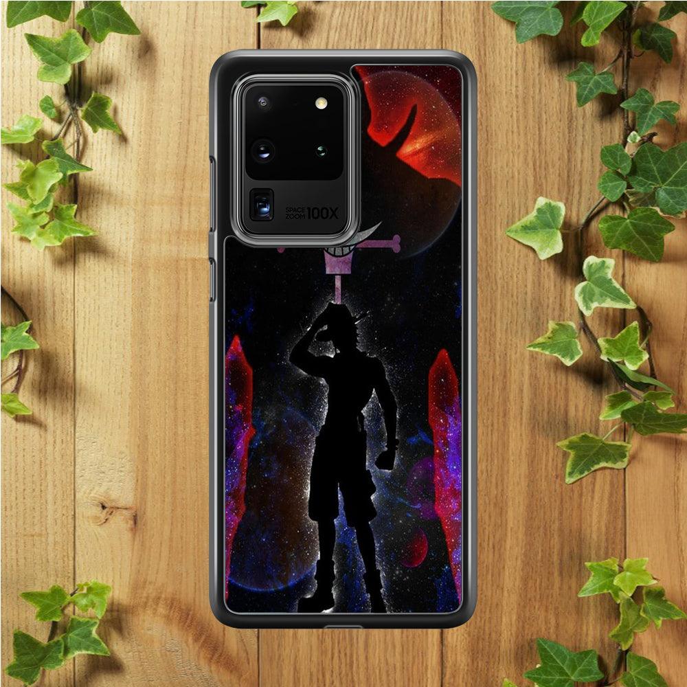 One Piece - Ace and Whitebeard Samsung Galaxy S20 Ultra Case-Rubber / Black (2D Case)-Xtracase
