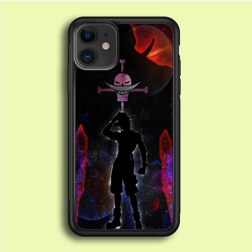 One Piece - Ace and Whitebeard iPhone 12 Mini Case-Rubber / Black (2D Case)-Xtracase