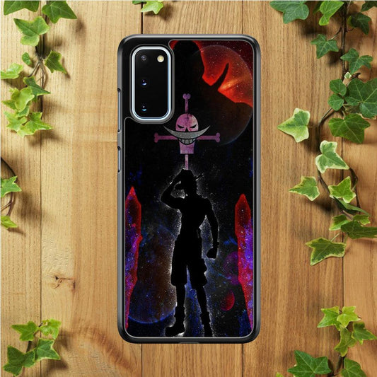 One Piece - Ace and Whitebeard Samsung Galaxy S20 Case-Rubber / White (2D Case)-Xtracase