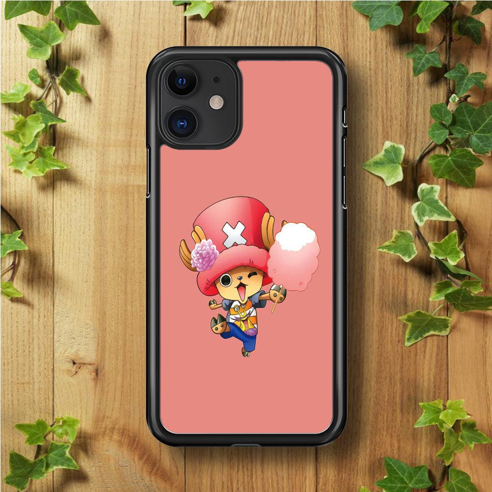 One Piece - Tony Tony Chopper 002 iPhone 11 Case-Rubber / Black (2D Case)-Xtracase