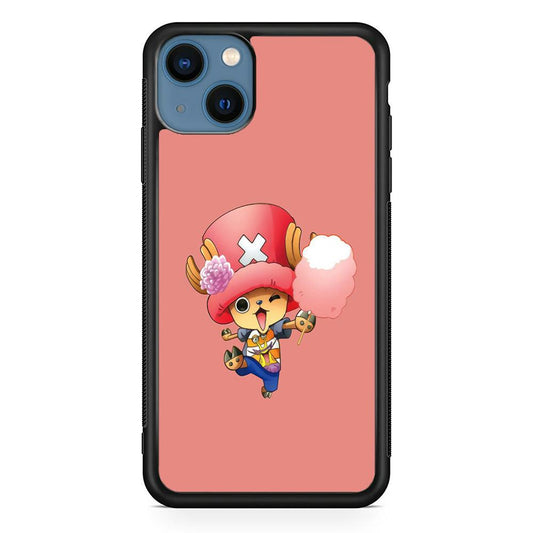 One Piece - Tony Tony Chopper 002 iPhone 13 Mini Case-Rubber / Black (2D Case)-Xtracase