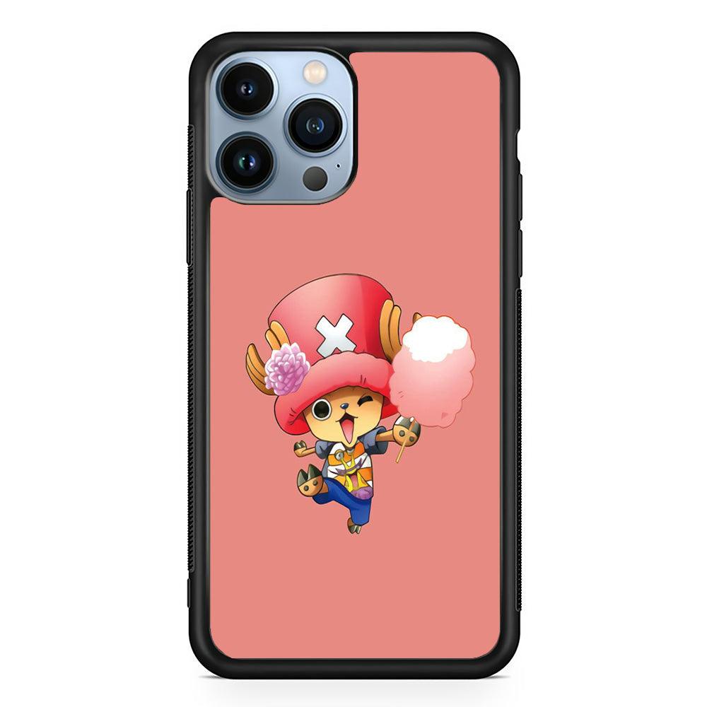 One Piece - Tony Tony Chopper 002 iPhone 13 Pro Max Case-Rubber / Black (2D Case)-Xtracase