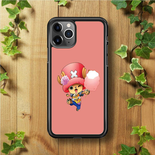 One Piece - Tony Tony Chopper 002 iPhone 11 Pro Max Case-Rubber / Black (2D Case)-Xtracase