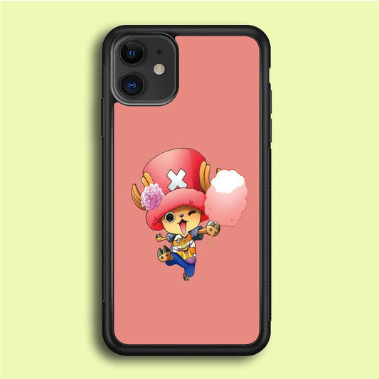 One Piece - Tony Tony Chopper 002 iPhone 12 Mini Case-Rubber / Black (2D Case)-Xtracase