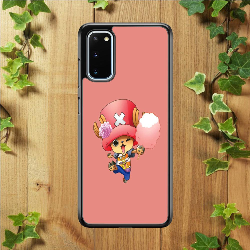 One Piece - Tony Tony Chopper 002 Samsung Galaxy S20 Case-Rubber / Black (2D Case)-Xtracase