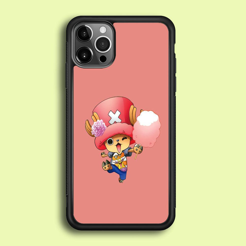 One Piece - Tony Tony Chopper 002 iPhone 12 Pro Case-Rubber / Black (2D Case)-Xtracase