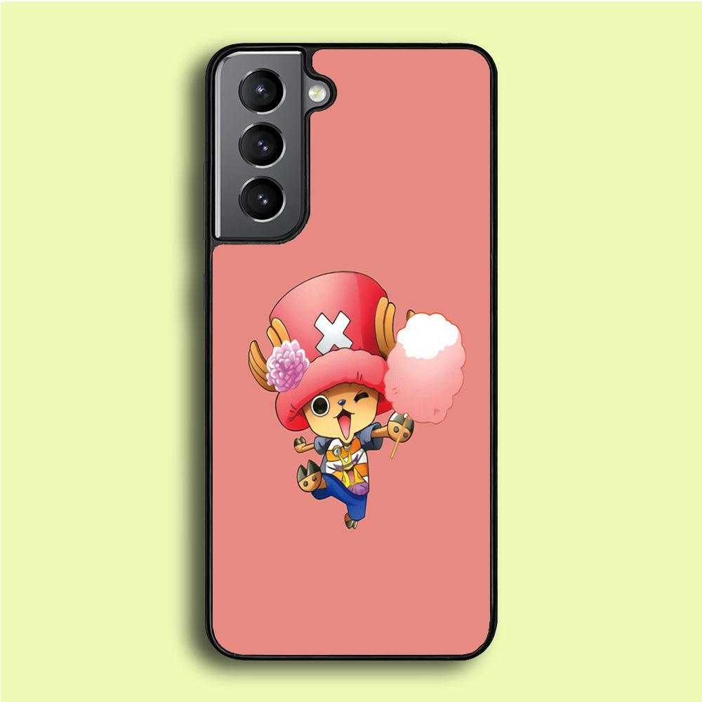 One Piece - Tony Tony Chopper 002 Samsung Galaxy S21 Plus Case-Rubber / White (2D Case)-Xtracase