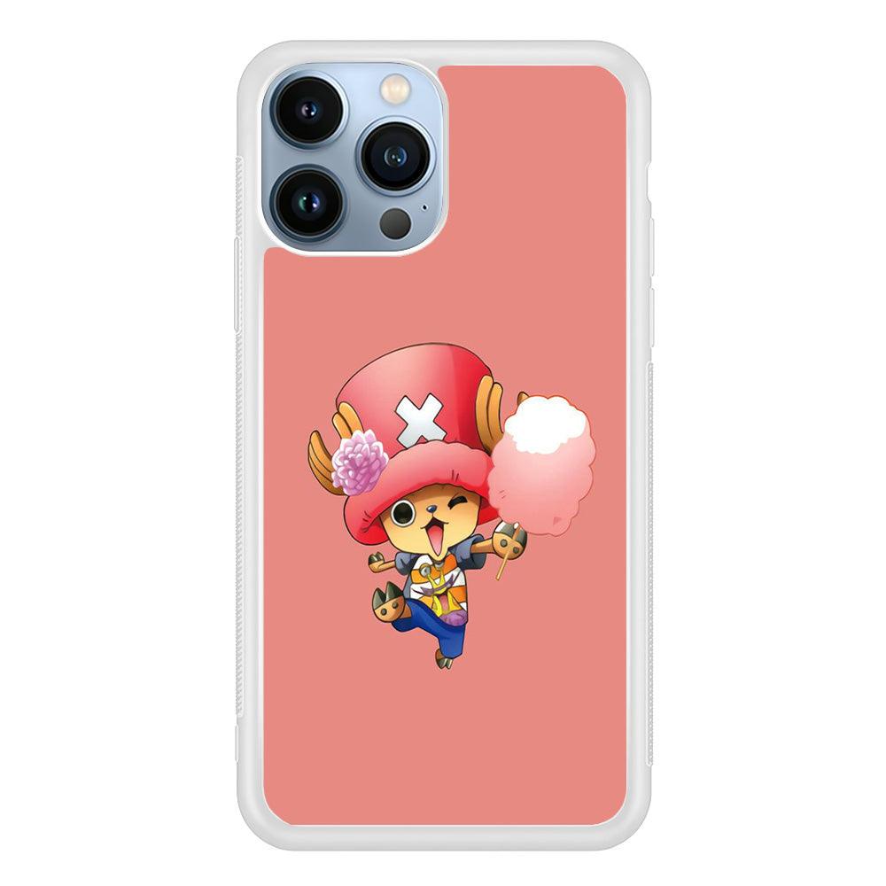 One Piece - Tony Tony Chopper 002 iPhone 13 Pro Max Case-Rubber / White (2D Case)-Xtracase