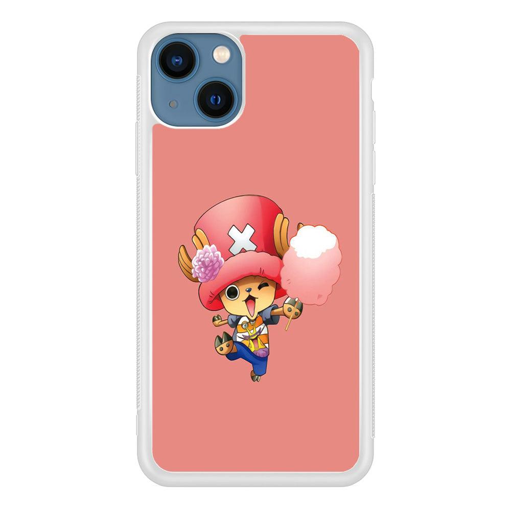 One Piece - Tony Tony Chopper 002 iPhone 13 Case-Rubber / White (2D Case)-Xtracase