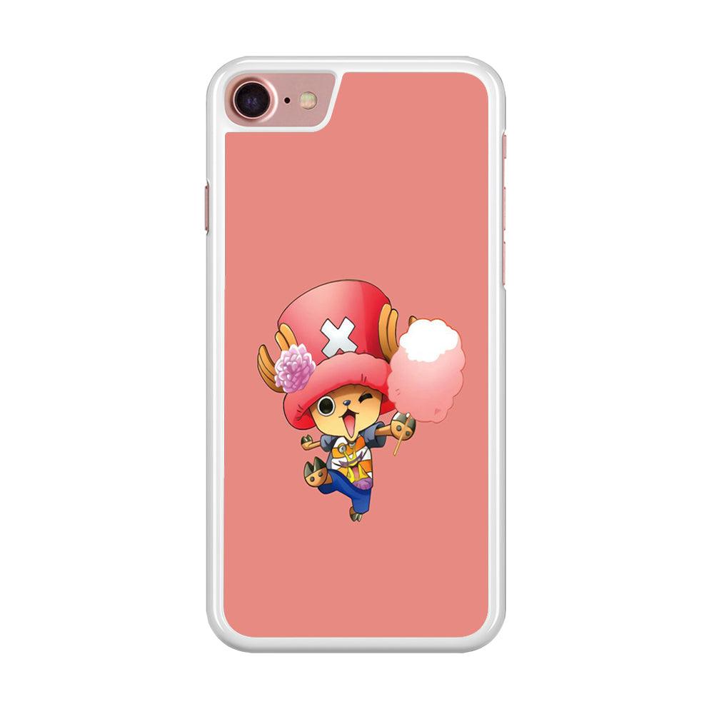 One Piece - Tony Tony Chopper 002 iPhone SE 2020 Case-Rubber / White (2D Case)-Xtracase