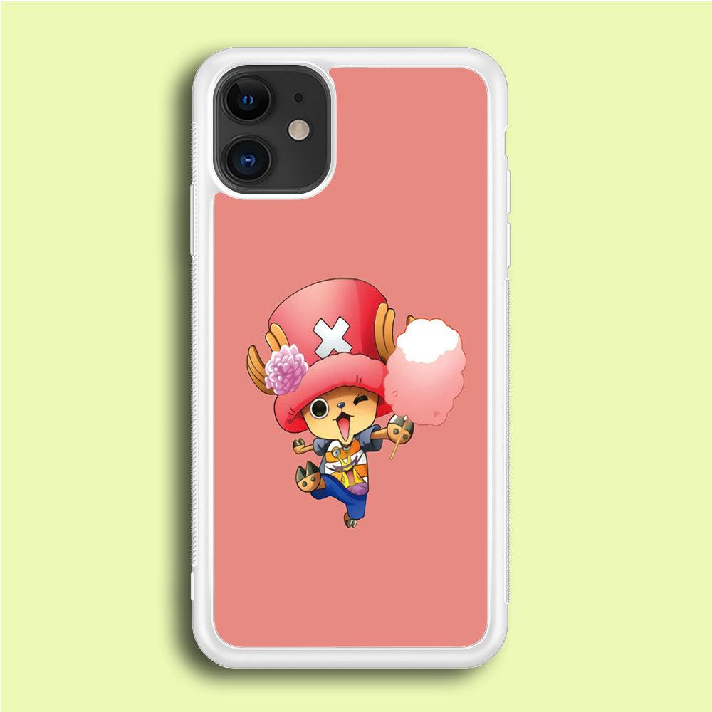One Piece - Tony Tony Chopper 002 iPhone 12 Case-Rubber / White (2D Case)-Xtracase