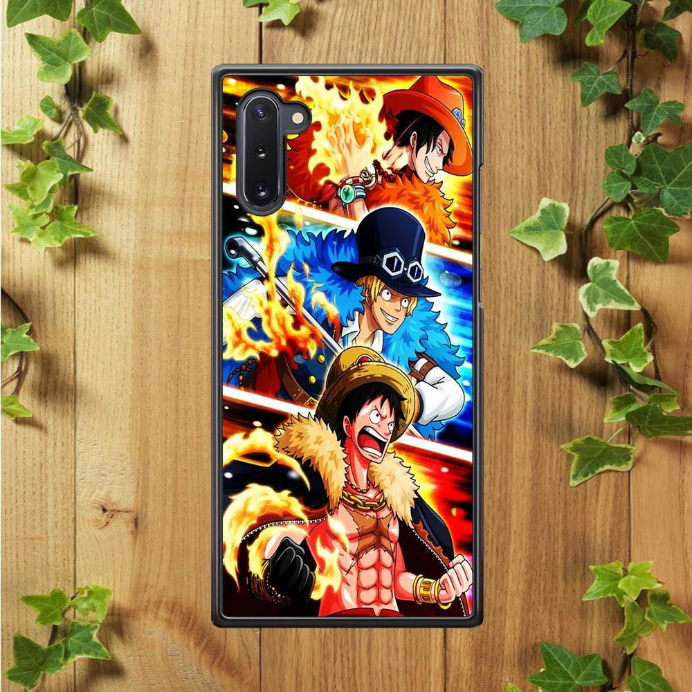 One Piece Ace Sabo Luffy Samsung Galaxy Note 10 Case-Plastic / Full Wrap (3D Case)-Xtracase
