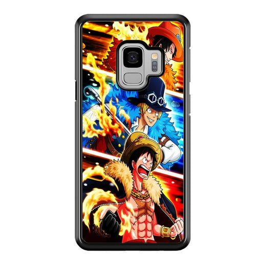 One Piece Ace Sabo Luffy Samsung Galaxy S9 Case-Plastic / Full Wrap (3D Case)-Xtracase