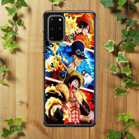 One Piece Ace Sabo Luffy Samsung Galaxy S20 Plus Case-Plastic / Full Wrap (3D Case)-Xtracase