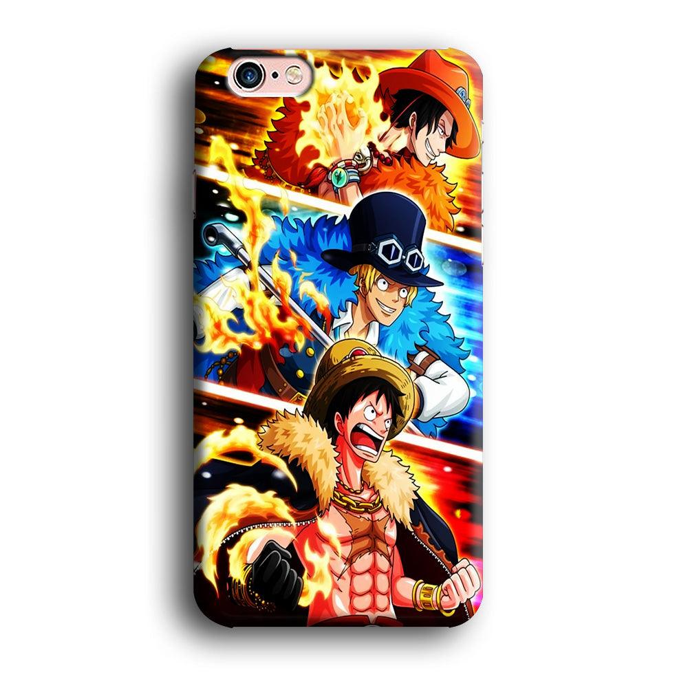 One Piece Ace Sabo Luffy iPhone 6 | 6s Case-Plastic / Full Wrap (3D Case)-Xtracase