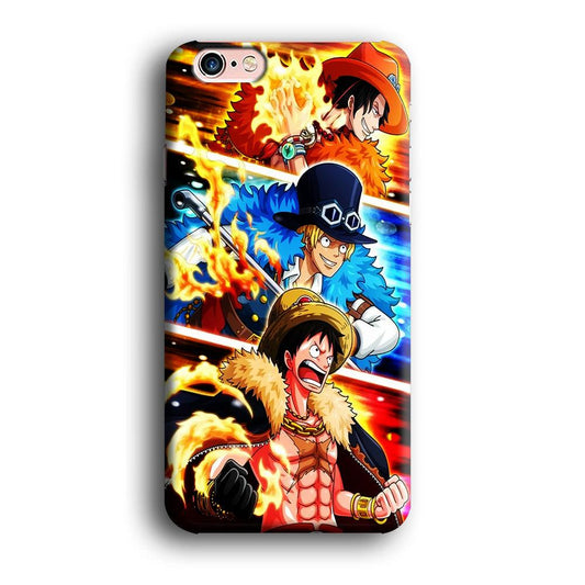 One Piece Ace Sabo Luffy iPhone 6 | 6s Case-Plastic / Full Wrap (3D Case)-Xtracase