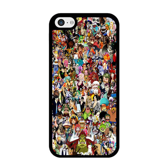 One Piece All Character iPhone 5 | 5s Case-Rubber / Black (2D Case)-Xtracase