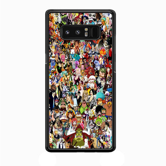 One Piece All Character Samsung Galaxy Note 8 Case-Plastic / Full Wrap (3D Case)-Xtracase