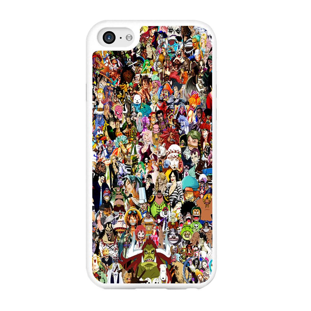 One Piece All Character iPhone 6 | 6s Case-Rubber / White (2D Case)-Xtracase