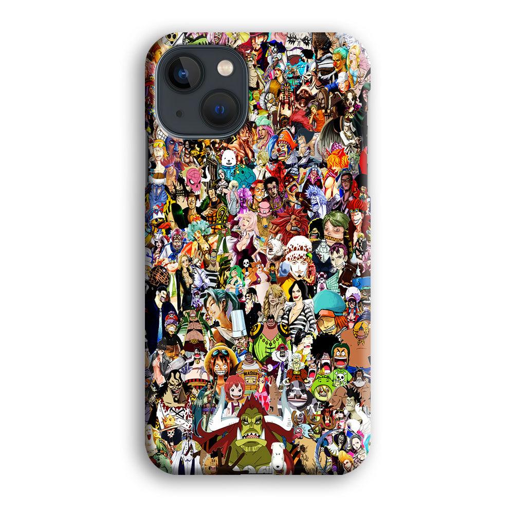One Piece All Character iPhone 13 Mini Case-Plastic / Full Wrap (3D Case)-Xtracase