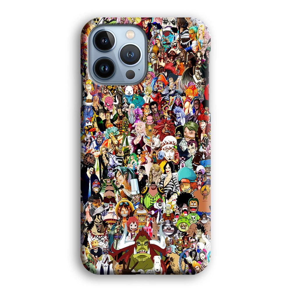 One Piece All Character iPhone 13 Pro Case-Plastic / Full Wrap (3D Case)-Xtracase
