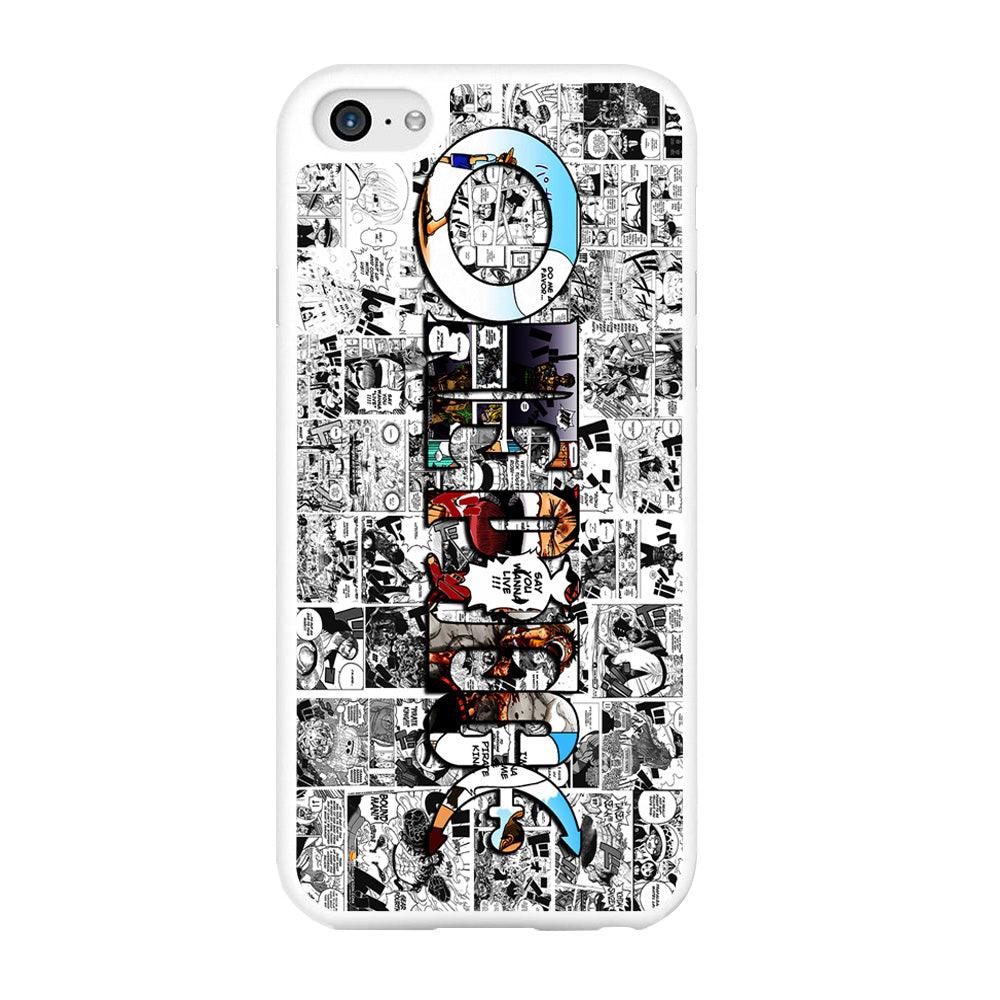 One Piece Comic Background iPhone 6 | 6s Case-Rubber / White (2D Case)-Xtracase