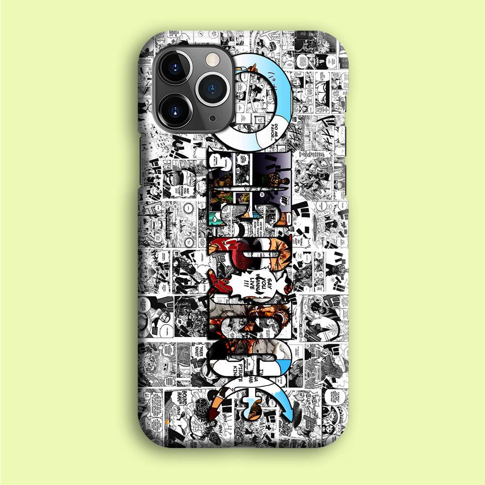 One Piece Comic Background iPhone 12 Pro Max Case-Plastic / Full Wrap (3D Case)-Xtracase