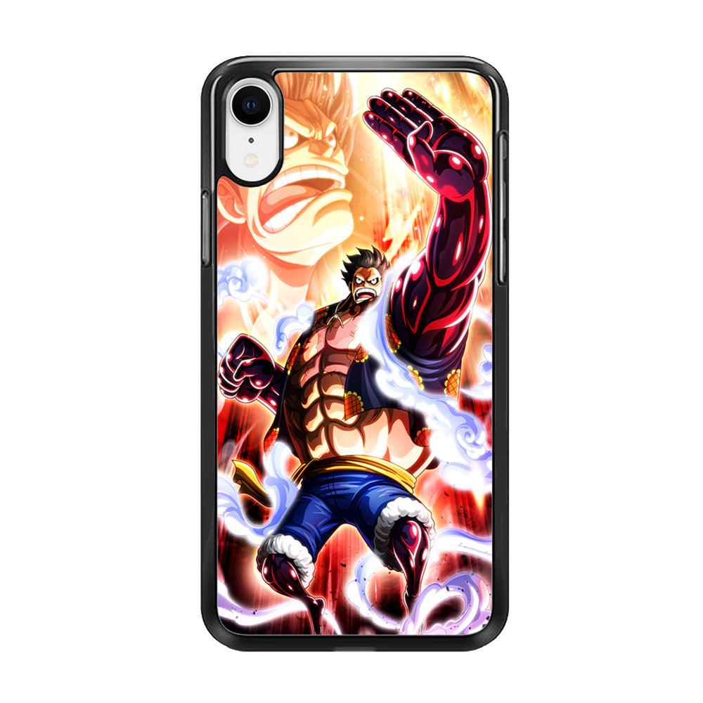 One Piece Luffy Bound Man iPhone XR Case-Rubber / Black (2D Case)-Xtracase