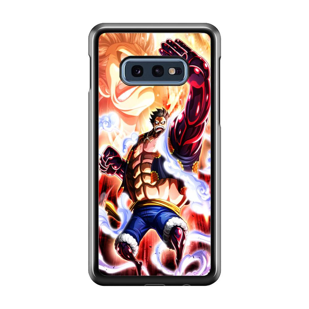 One Piece Luffy Bound Man Samsung Galaxy S10E Case-Rubber / Black (2D Case)-Xtracase