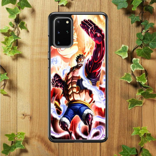 One Piece Luffy Bound Man Samsung Galaxy S20 Plus Case-Rubber / White (2D Case)-Xtracase