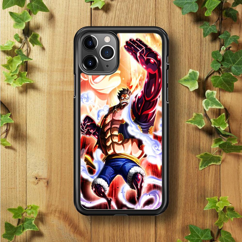 One Piece Luffy Bound Man iPhone 11 Pro Max Case-Rubber / Black (2D Case)-Xtracase
