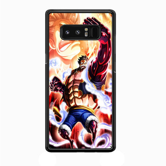 One Piece Luffy Bound Man Samsung Galaxy Note 8 Case-Rubber / Black (2D Case)-Xtracase