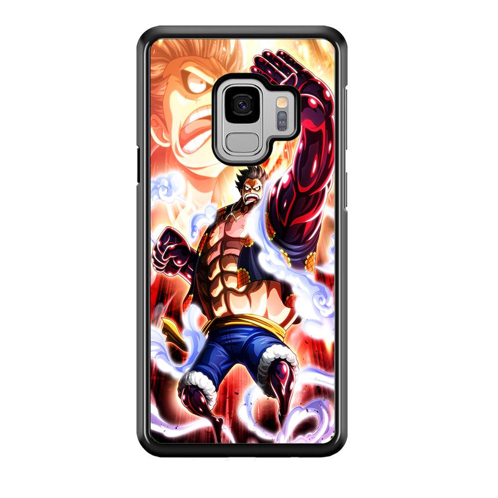 One Piece Luffy Bound Man Samsung Galaxy S9 Case-Rubber / White (2D Case)-Xtracase