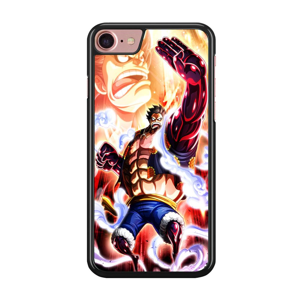 One Piece Luffy Bound Man iPhone SE 2020 Case-Rubber / Black (2D Case)-Xtracase