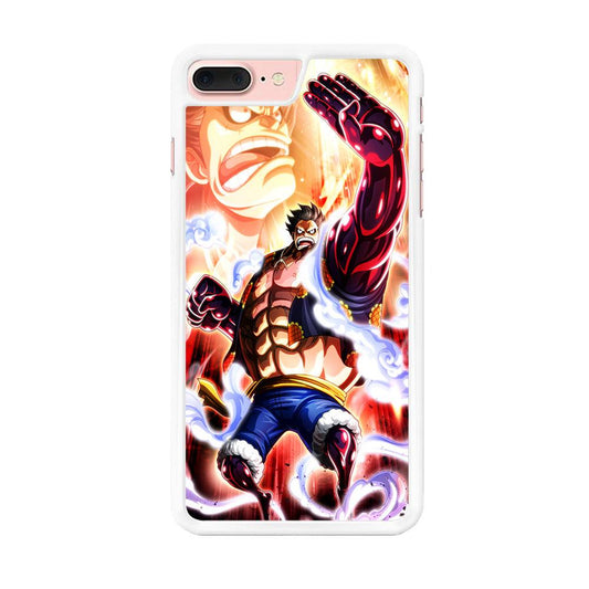 One Piece Luffy Bound Man iPhone 8 Plus Case-Rubber / White (2D Case)-Xtracase