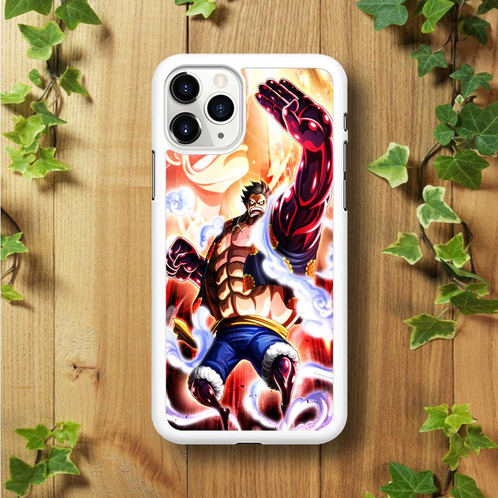 One Piece Luffy Bound Man iPhone 11 Pro Case-Rubber / White (2D Case)-Xtracase