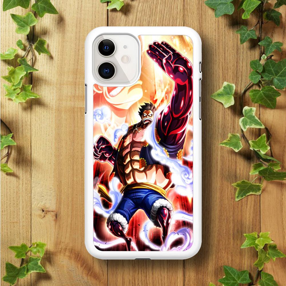 One Piece Luffy Bound Man iPhone 11 Case-Rubber / White (2D Case)-Xtracase