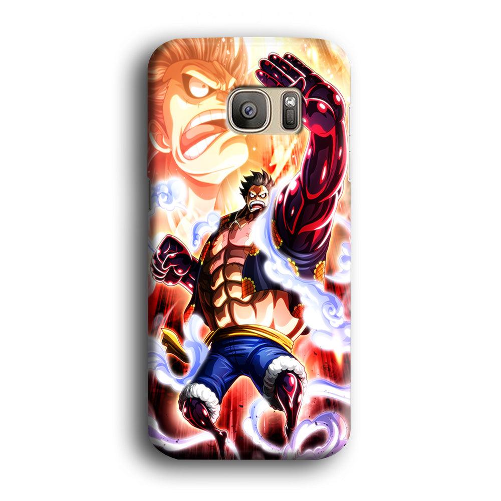 One Piece Luffy Bound Man Samsung Galaxy S7 Edge Case-Plastic / Full Wrap (3D Case)-Xtracase
