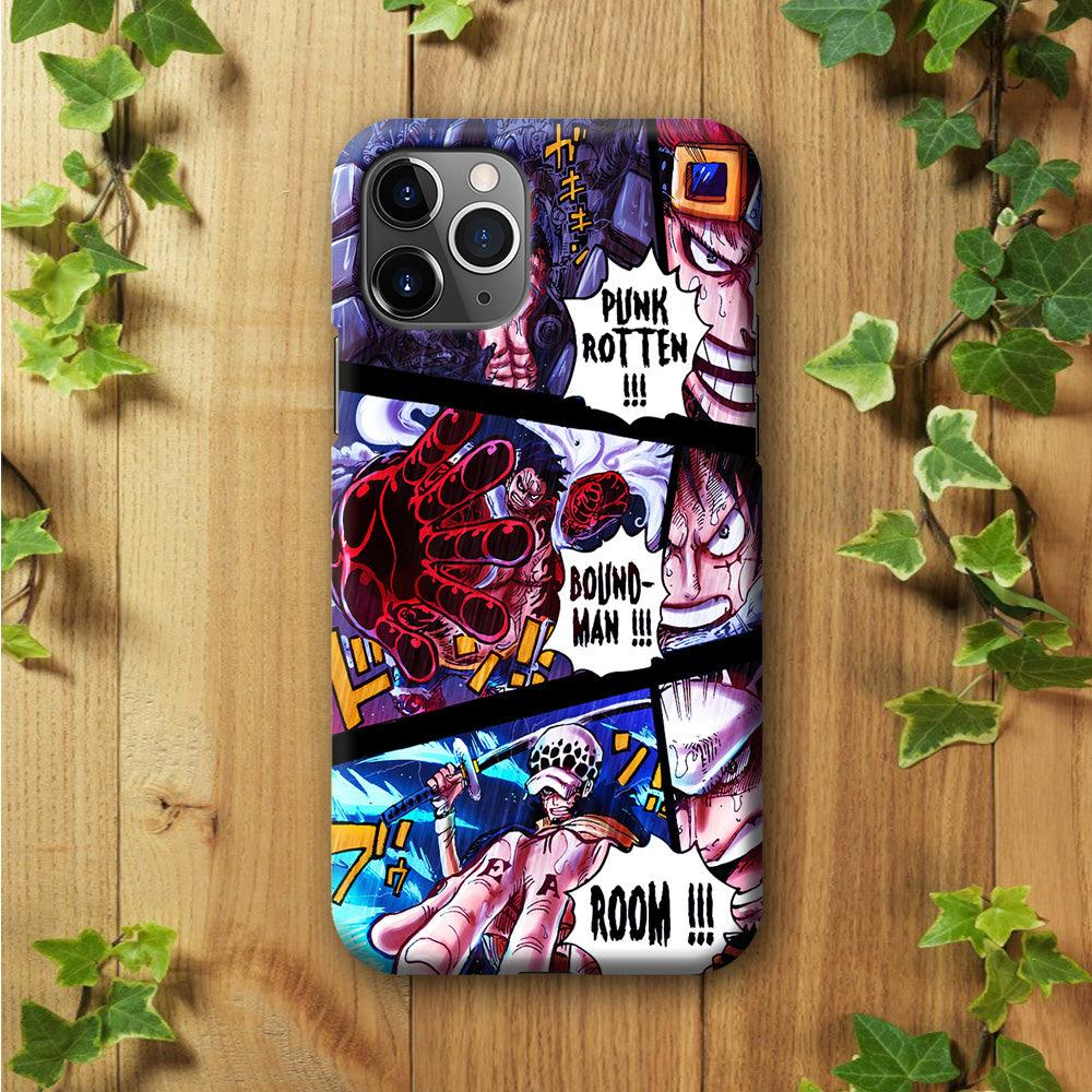 One Piece Luffy Kid Law Comic iPhone 11 Pro Max Case-Plastic / Full Wrap (3D Case)-Xtracase