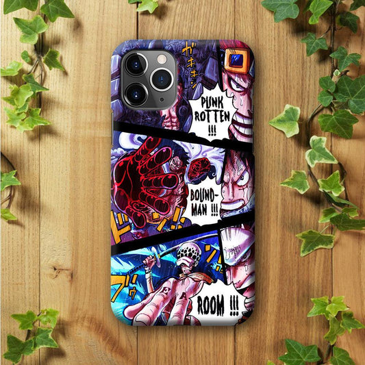 One Piece Luffy Kid Law Comic iPhone 11 Pro Max Case-Plastic / Full Wrap (3D Case)-Xtracase